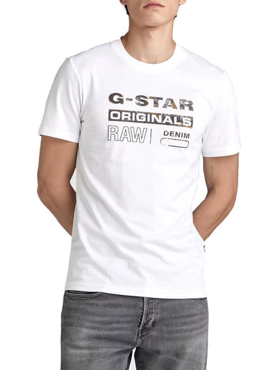 G-Star T-shirt Uomo D24420-336 Bianco