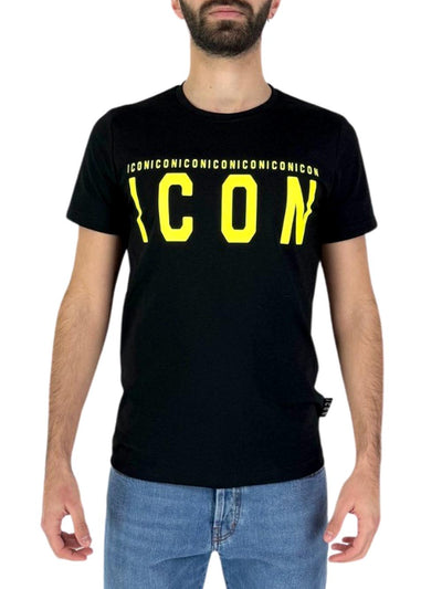 ICON T-shirt Uomo Iu8087t Nero