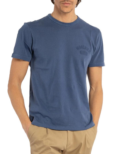 Woolrich T-shirt Uomo Cfwote0126mrut3709 Blu