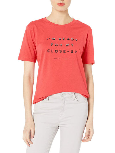 Armani Exchange T-shirt Donna Rosso