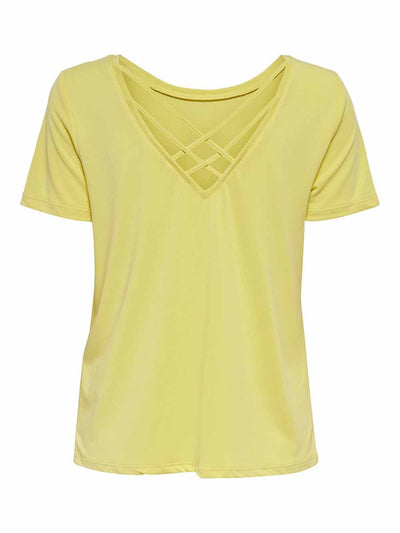 Only T-shirt Donna Giallo