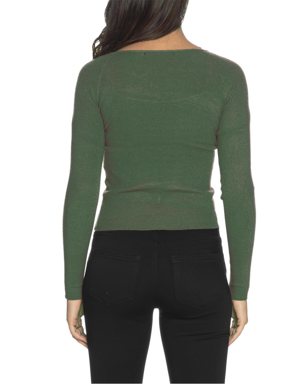 Only Pullover Donna Verde militare