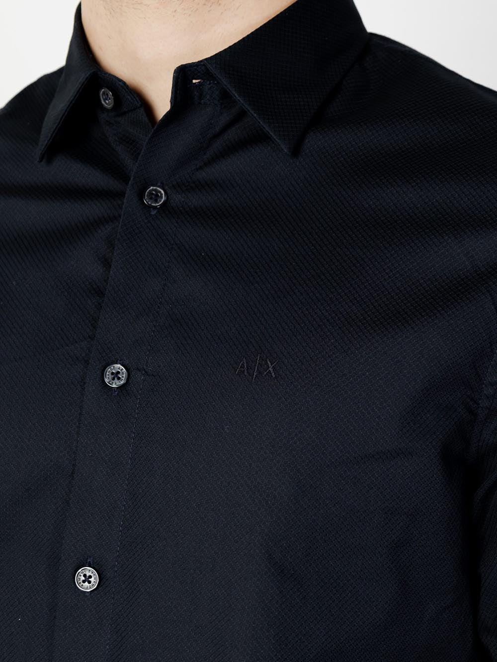 Armani Exchange Camicia Uomo Blu