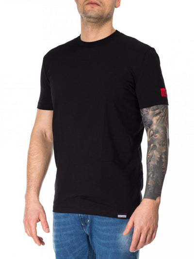 DSQUARED2 T-shirt Uomo Nero rosso