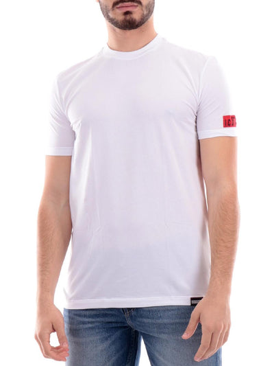 Dsquared2 T-shirt Uomo Bianco rosso