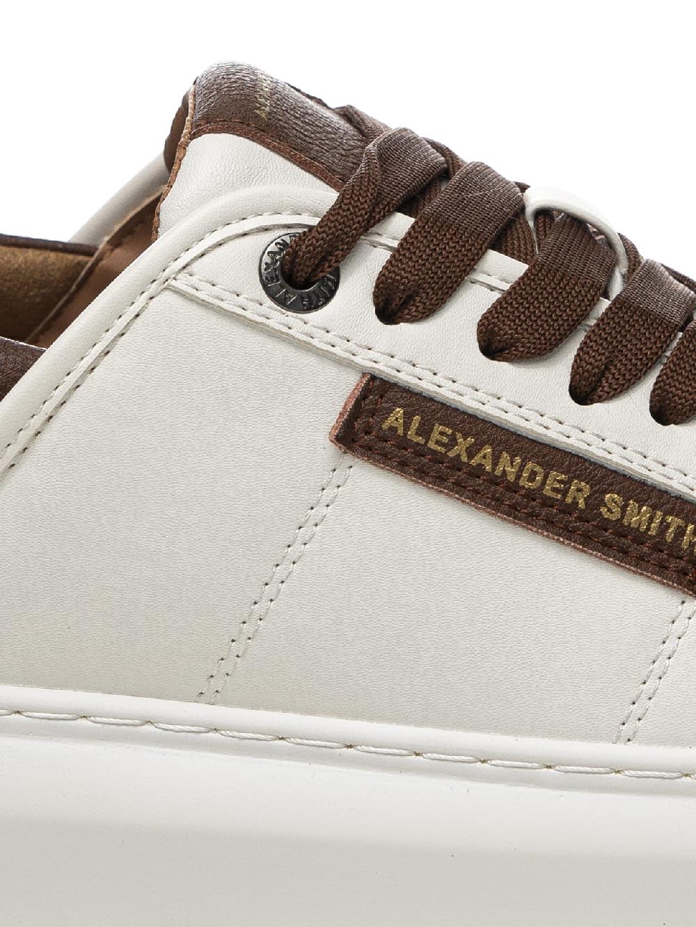 Alexander Smith Sneakers Uomo Bianco marrone